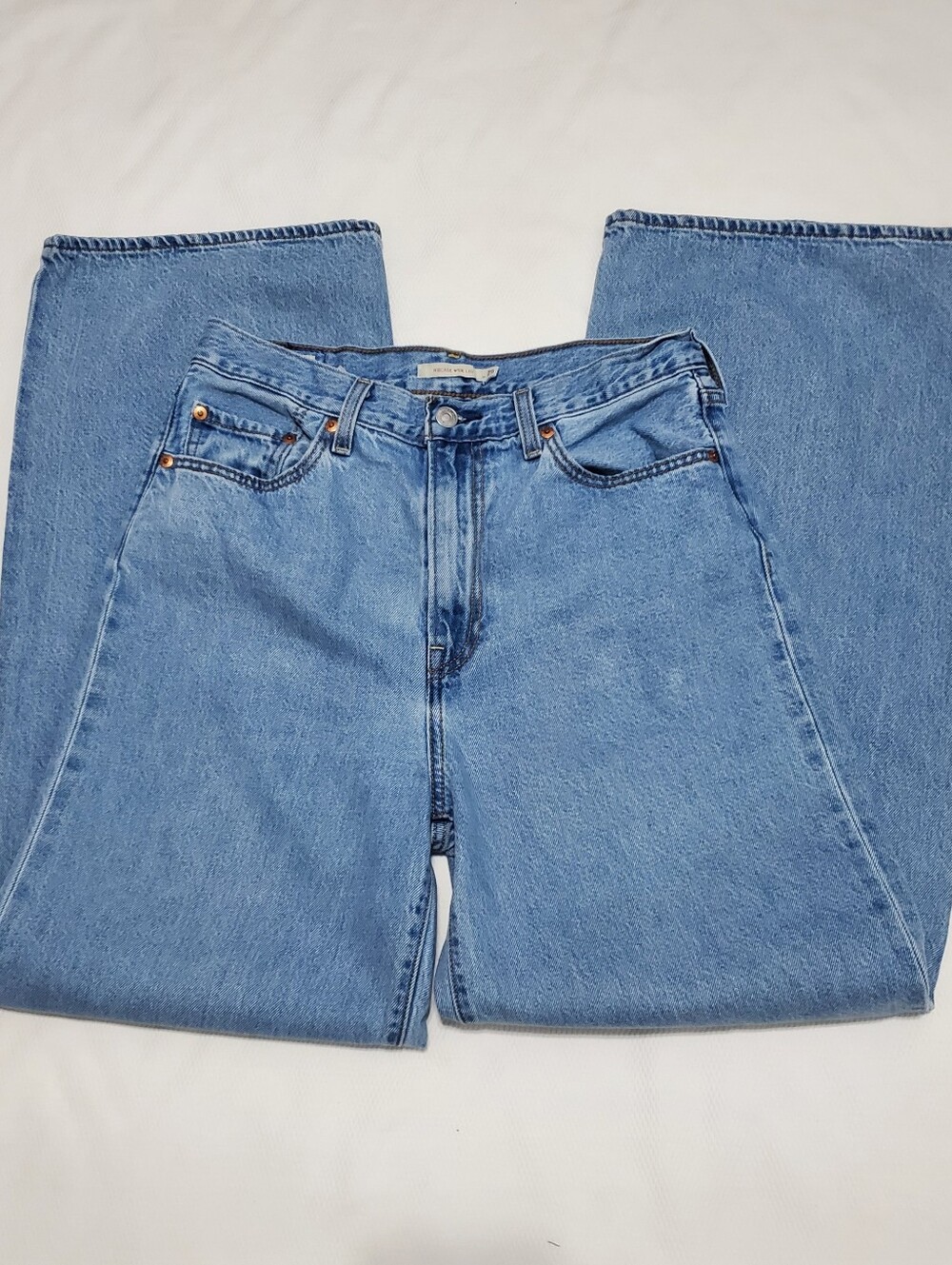 Levi's Premium Ribcage Wide Leg Jeans Free People 29 Waist - Picture 4 of 16
